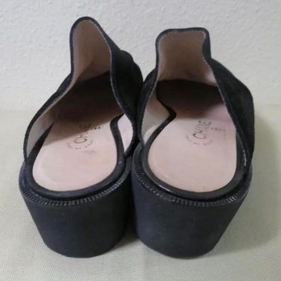 Authentic vintage Chanel mule/clogs. Black suede Chanel mule/clogs - Picture 2 of 4